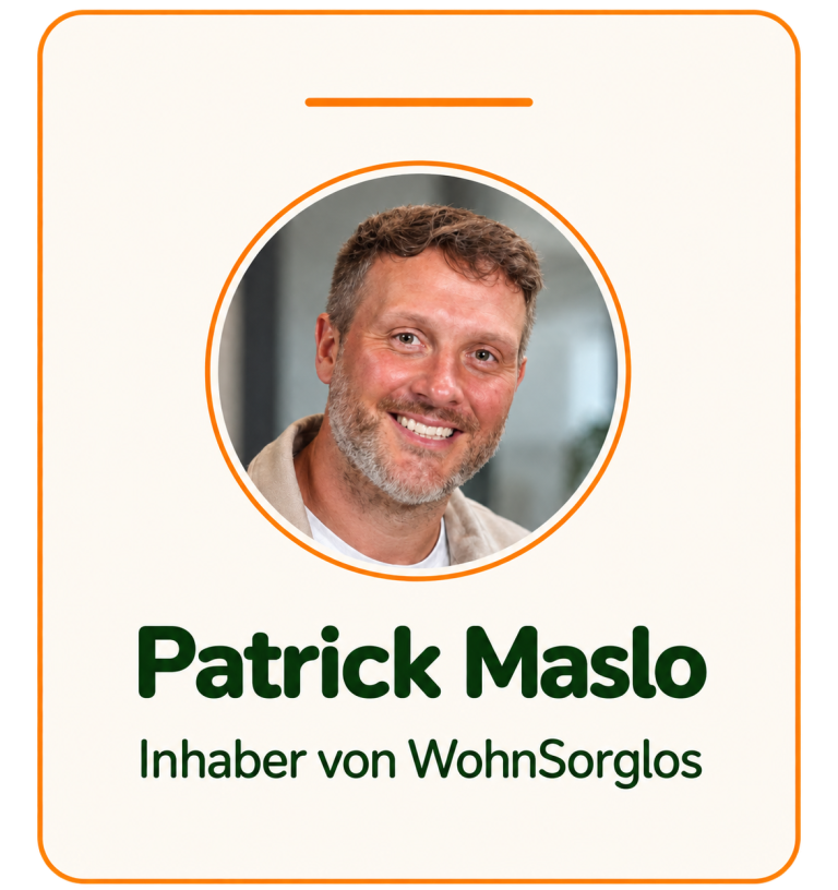 Patrick Maslo, Inhaber von WohnSorglos